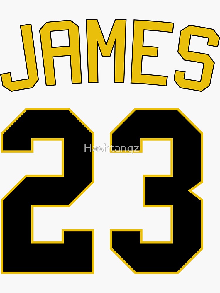  Lebron  James 23  Sticker by Hashtangz Redbubble