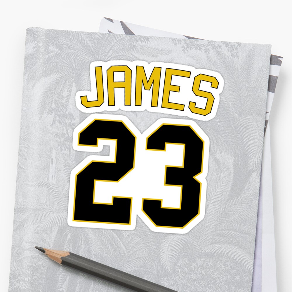  Lebron  James 23  Sticker by Hashtangz Redbubble