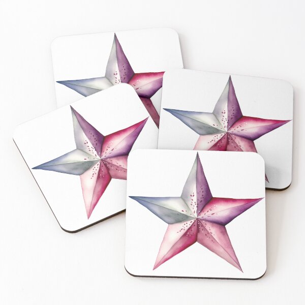 Item preview, Star Design Mauve, pink, lavender, gray, ivory 3 designed and sold by Highlandkings.