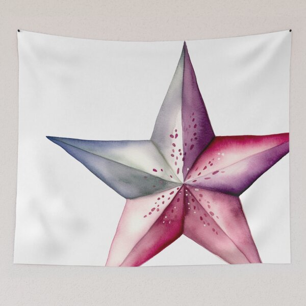 Item preview, Star Design Mauve, pink, lavender, gray, ivory 3 designed and sold by Highlandkings.