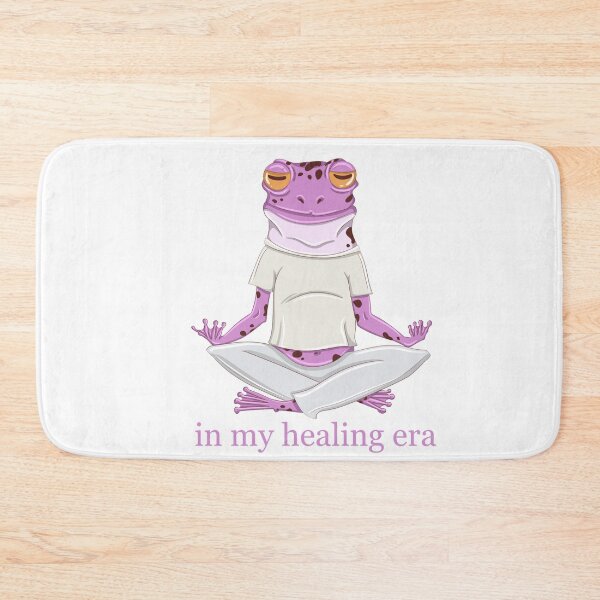 Item preview, In my healing era Pink Meditating Frog designed and sold by luvrest.