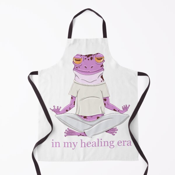 Item preview, In my healing era Pink Meditating Frog designed and sold by luvrest.