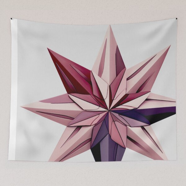 Item preview, Star Design Mauve, pink, lavender, gray, ivory designed and sold by Highlandkings.