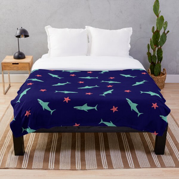 Item preview, Night Swim (green shark) designed and sold by The Wallpaper Files.