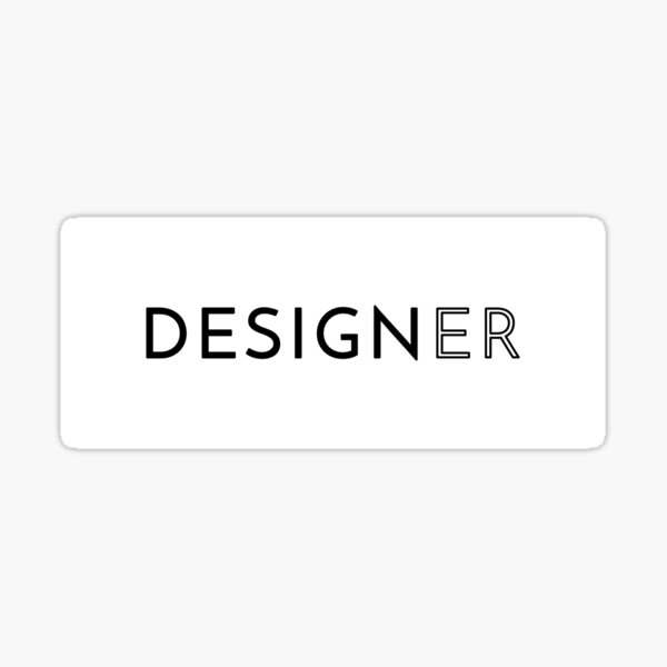 Designer (Inverted) Sticker