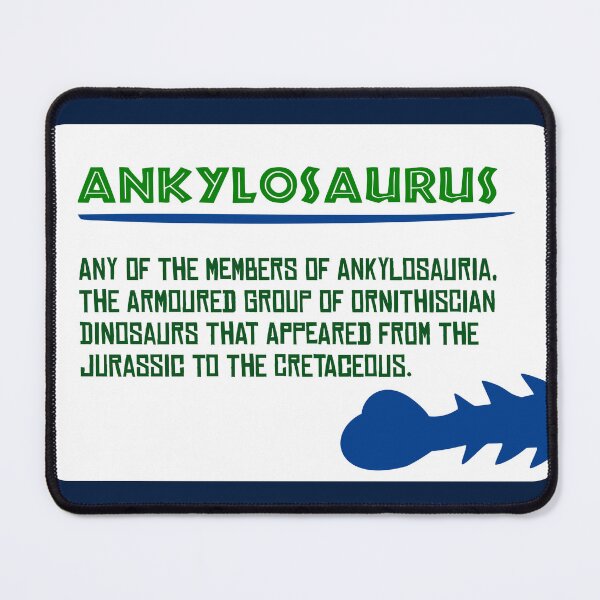 Item preview, Dinosaurus glossary: Ankylosaurus designed and sold by DinozayerStudio.