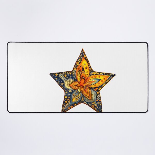 Item preview, Star Design Mustard, rust, navy, white, black 2 designed and sold by Highlandkings.