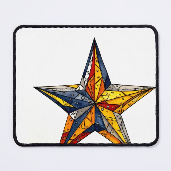 Item preview, Star Design Mustard, rust, navy, white, black designed and sold by Highlandkings.
