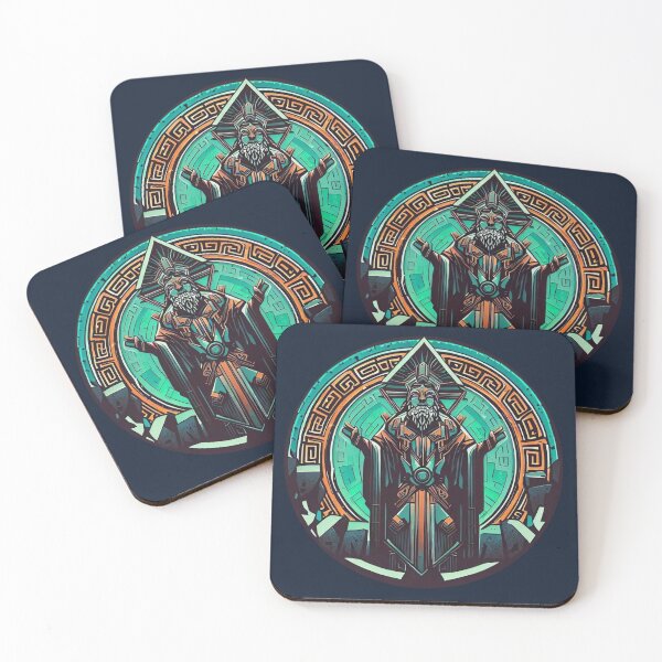 Item preview, Spiritual Tribal Geometric Forest Druid designed and sold by BamBamBazaar.
