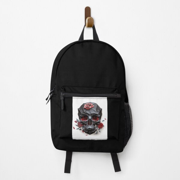 Item preview, Origami Black Skull & Red Roses designed and sold by Sturdust.