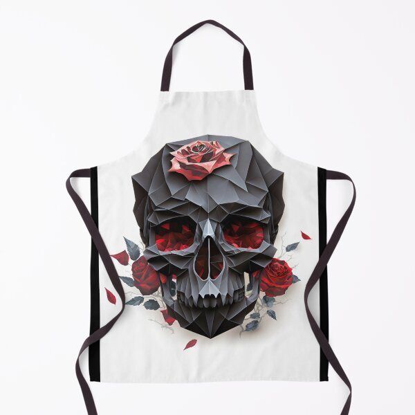 Item preview, Origami Black Skull & Red Roses designed and sold by Sturdust.