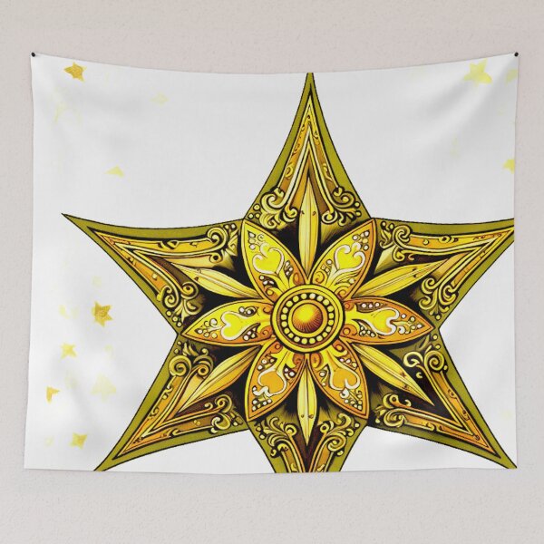 Item preview, Star Design Olive green, brown, gold, cream, black 4 designed and sold by Highlandkings.