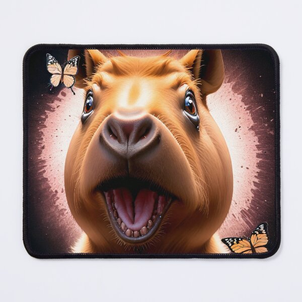 Item preview, Capybara with butterflies designed and sold by Kaifat.