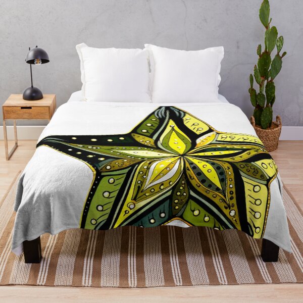 Item preview, Star Design Olive green, navy, cream, gold, black 2 designed and sold by Highlandkings.