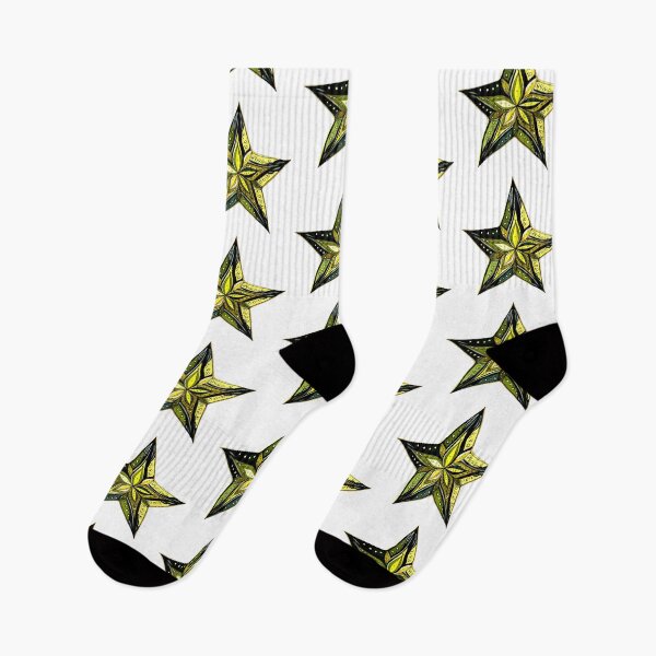Item preview, Star Design Olive green, navy, cream, gold, black 2 designed and sold by Highlandkings.