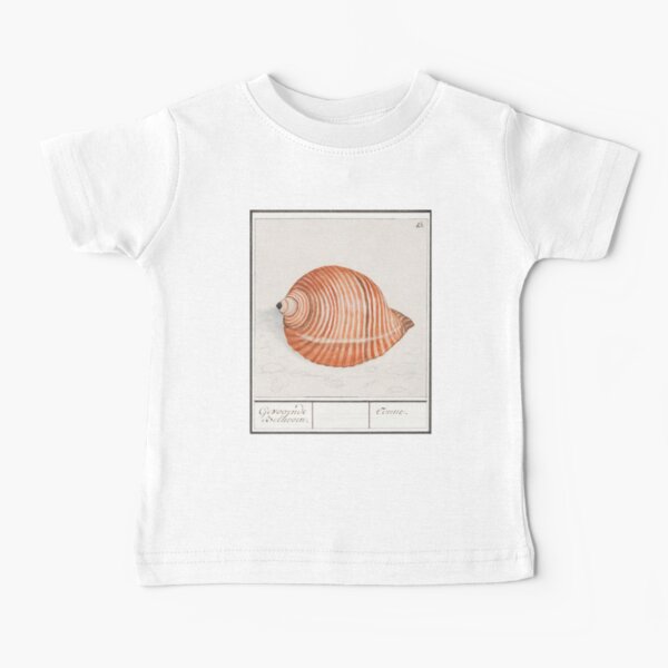 Vintage Pastel Orange/Peach Sea Snail Watercolour Illustration | P262 Baby T-Shirt