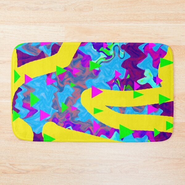 Item preview, Digital abstract art in blue and yellow  designed and sold by Maccoticspace.