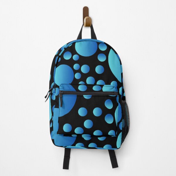 Item preview, Blue gradient circles on a black background designed and sold by itsggdesigns.