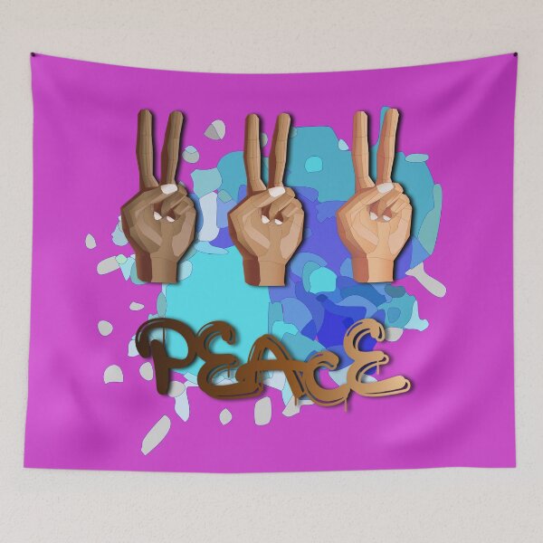 Item preview, Altered Peace Splash (Light Blue) designed and sold by HaNoFri.