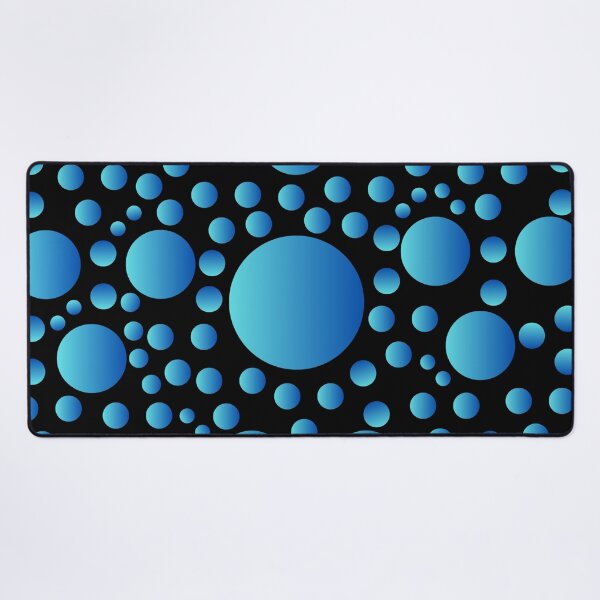 Item preview, Blue gradient circles on a black background designed and sold by itsggdesigns.