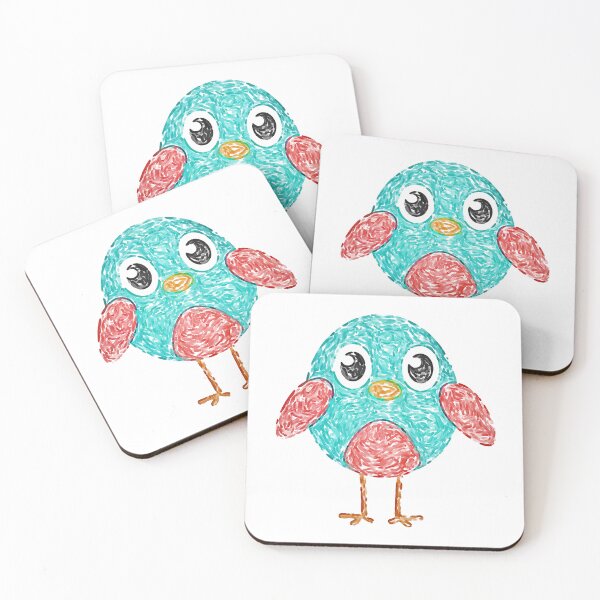 Item preview, Cute Blue Bird Felt-Tip Design. designed and sold by dvsarts26.