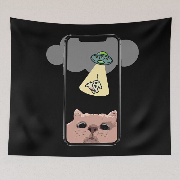 Item preview, Cat Selfie Ufo designed and sold by RosmirStore.