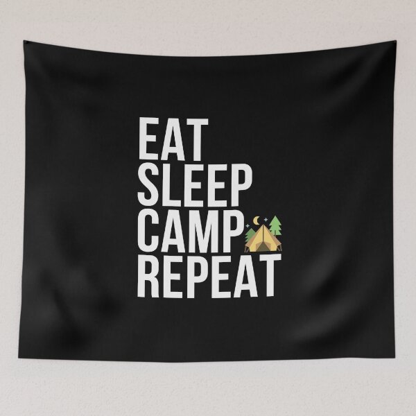 Item preview, Eat Sleep Camp Repeat - Camping designed and sold by SuperSeries.