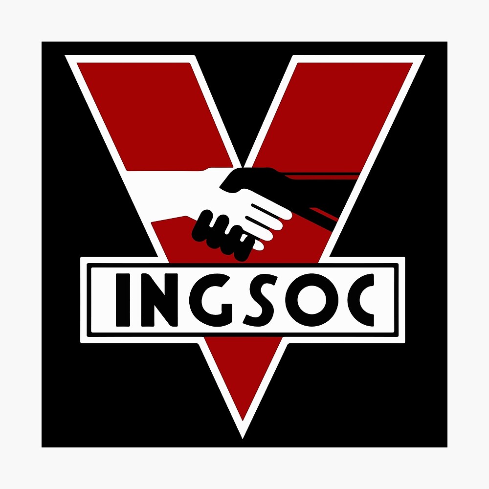 1984 Ingsoc Logo Poster By Viccreatures Redbubble