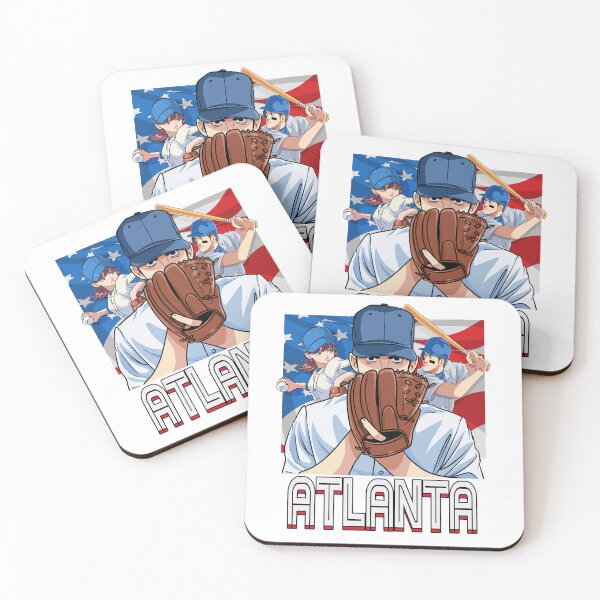 Item preview, Atlanta Vintage Baseball Lovers Sports Fans American Flag designed and sold by Nosek1ng.