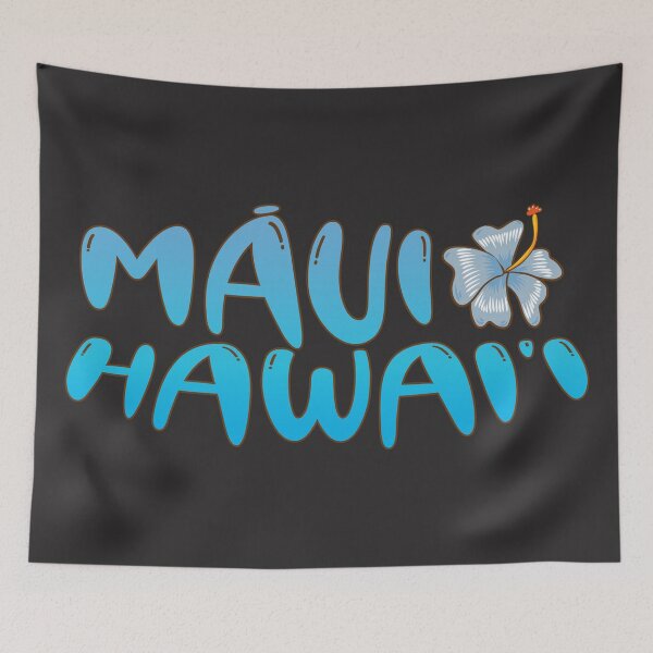 Item preview, Maui Hawaii Happy Beach Vibes (light blue) designed and sold by Nange and Gabe.