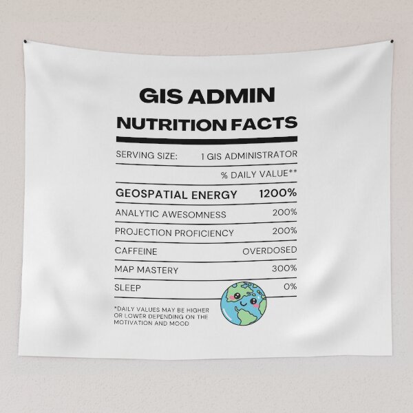 Item preview, GIS ADMINISTRATOR NUTRITION FACTS designed and sold by lawlessdesign.