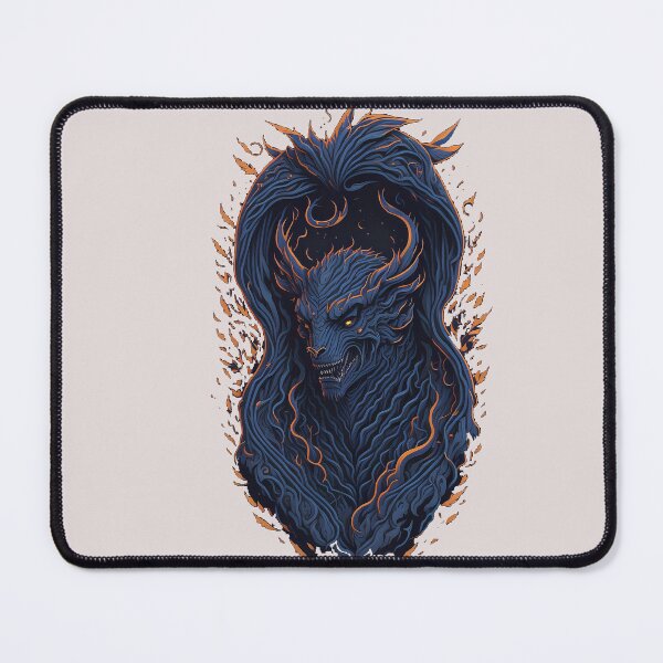 Item preview, Fierce Demon Portrait - Bold and Intriguing Art Print designed and sold by HiveMechs.