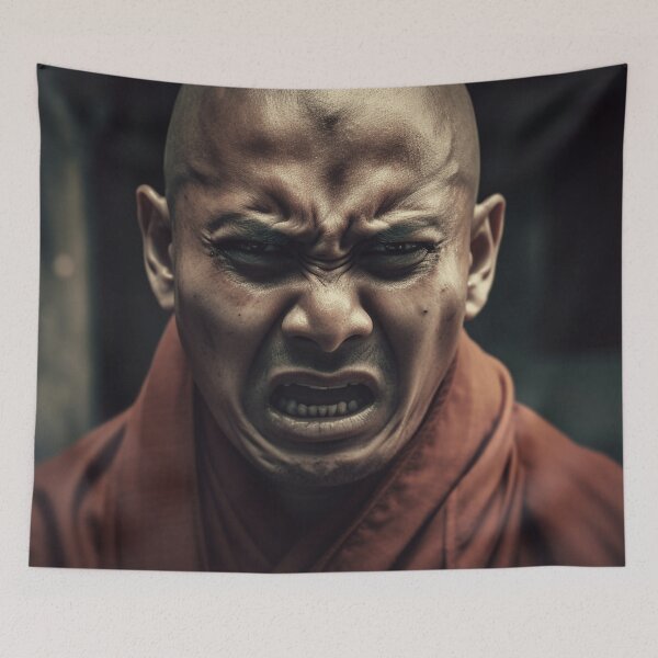 Item preview, An Angry Monk designed and sold by StudioRedKoala.