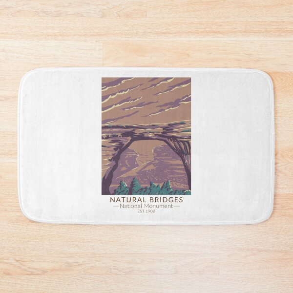 Item preview, Natural Bridges National Monument Sipapu Travel Art Vintage designed and sold by KrisSidDesigns.