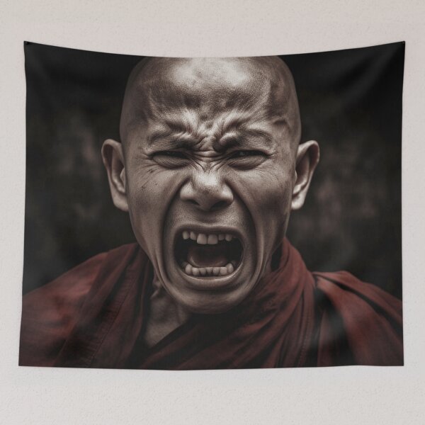 Item preview, An Angry Monk designed and sold by StudioRedKoala.