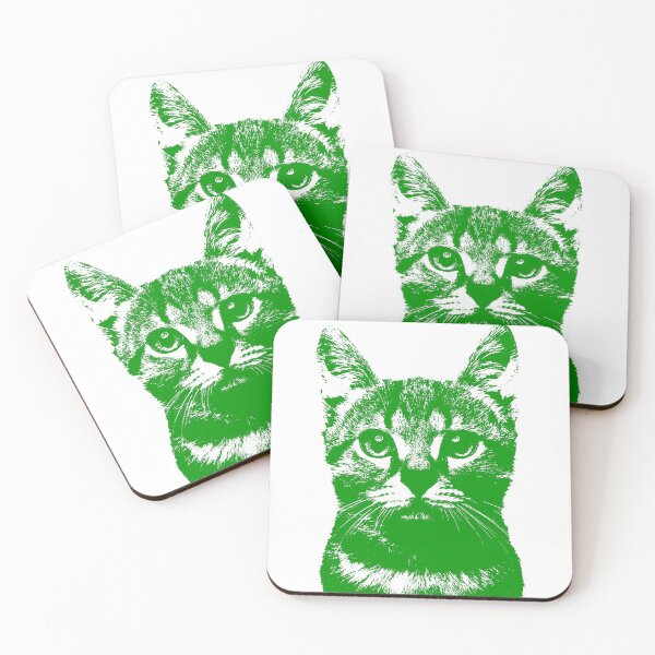 Item preview, Green cat designed and sold by panatchaikeaw.