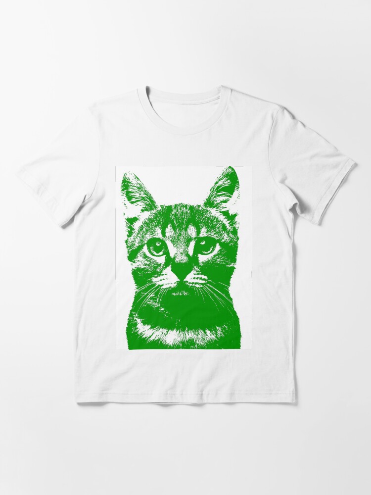 Green cat clearance shirt