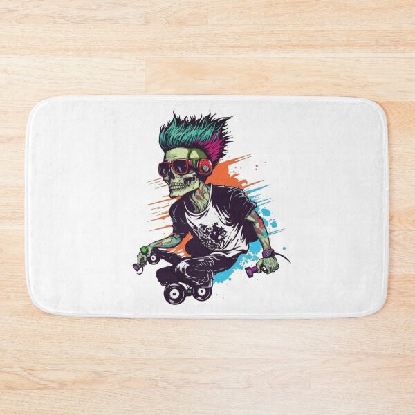 Item preview, Skateboarding Skeleton designed and sold by OrganicCharm.