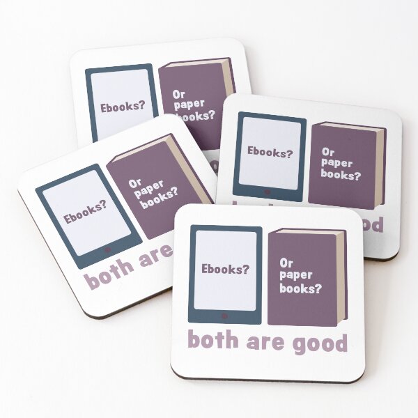Item preview, Ebooks or paper books? designed and sold by NuranCawthorne.