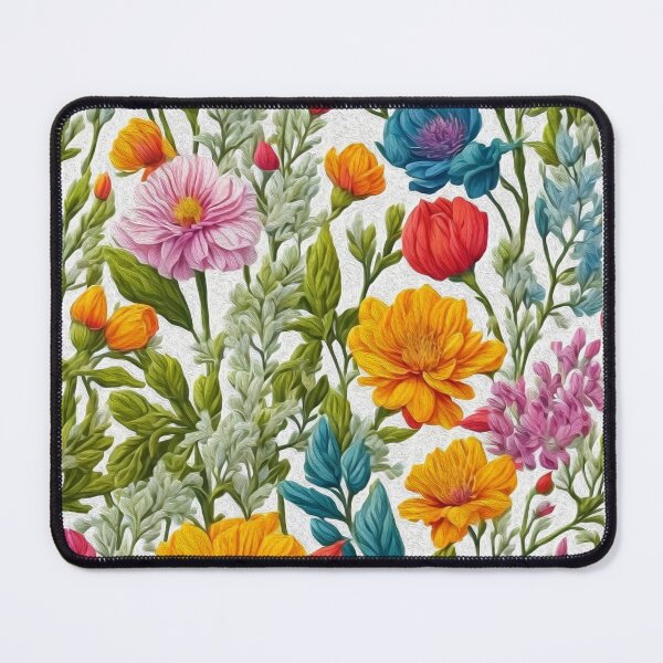 Item preview, Wild multi-flowers digital oil painting for fine home decoration. designed and sold by paulo silveira.
