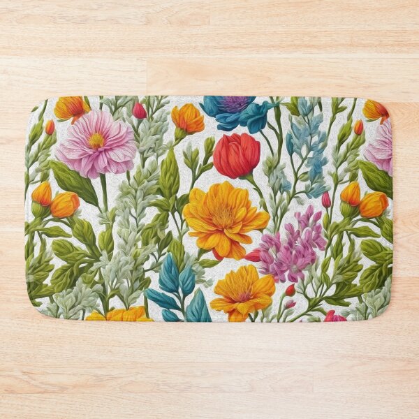Item preview, Wild multi-flowers digital oil painting for fine home decoration. designed and sold by paulo silveira.