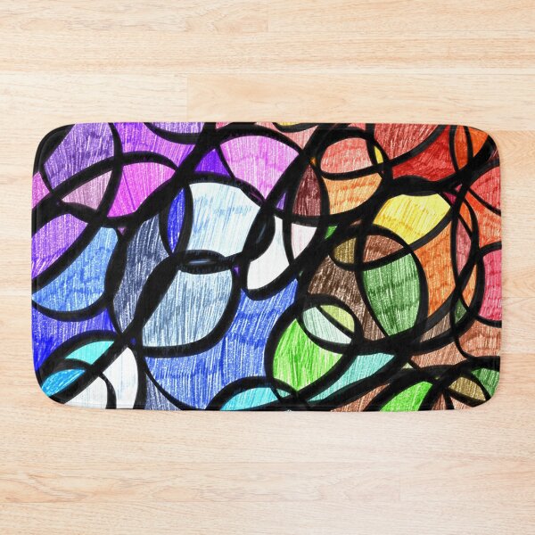 Item preview, Stained Glass Inspired Seasons Colorful Bright Rainbow Colors designed and sold by hopecope.