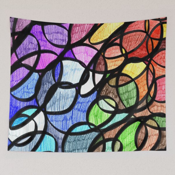 Item preview, Stained Glass Inspired Seasons Colorful Bright Rainbow Colors designed and sold by hopecope.