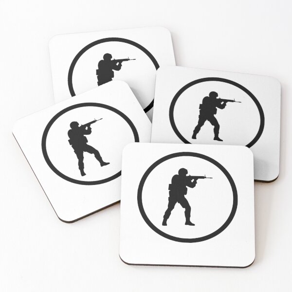 Item preview, Counter Strike Logo - Black designed and sold by ScratchThatSh.