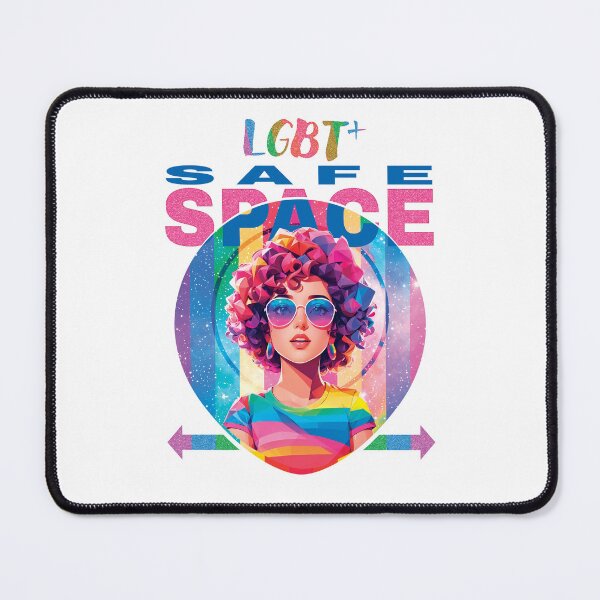 Item preview, LGBT Plus Safe Space Rainbow Community Sign For All Lesbian Gay Bi Trans Nonbinary LGBTQ Community People designed and sold by TriniTeeClub.