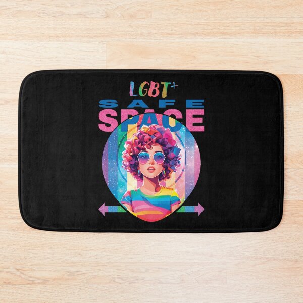Item preview, LGBT Plus Safe Space Rainbow Community Sign For All Lesbian Gay Bi Trans Nonbinary LGBTQ Community People designed and sold by TriniTeeClub.