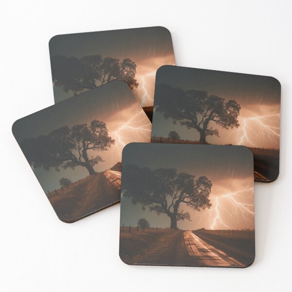 Item preview, Lightning Striking at Night designed and sold by StudioRedKoala.
