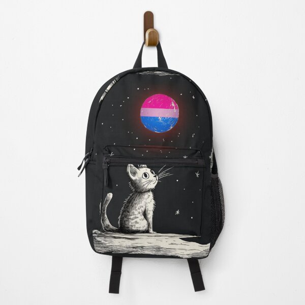 Item preview, Bisexual Cat Looking At The Moon designed and sold by LynnePham.