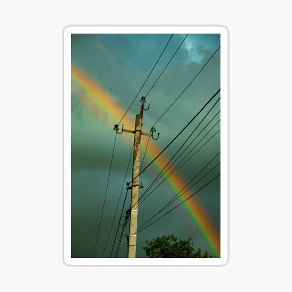Item preview, Rainbow and power lines designed and sold by NinaNayko.