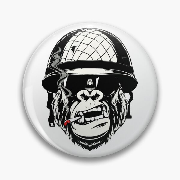 Item preview, monkey soldier designed and sold by AfroDactro.